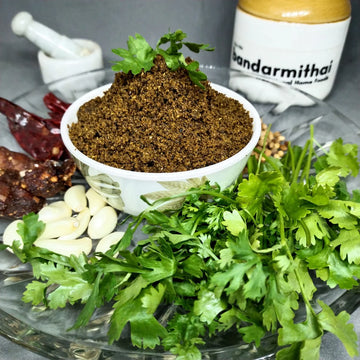 Kothimeera Karam Podi (Coriander Leaves)